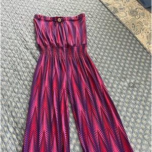 Ladies strapless jumpsuit. Sz Med 10-12